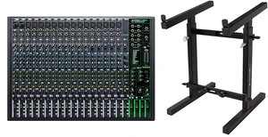 Mackie ProFX22v3 22-Channel Mixer - Rockville RXS20 Portable Mixer Stand Mackie ProFX22v3 22-Channel Mixer - Rockville RXS20 Portable Mixer Stand