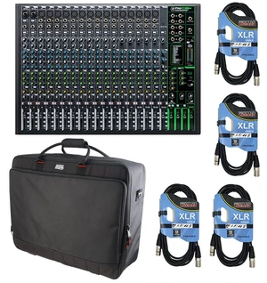 Mackie ProFX22v3 22-Channel Mixer - Gator G-MIXERBAG-2519 - (4) XLR Cables Mackie ProFX22v3 22-Channel Mixer - Gator G-MIXERBAG-2519 - (4) XLR Cables