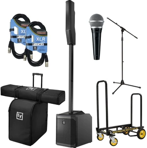 Electro-Voice EVOLVE 30M - Carrying and Rolling Bag - Rock-N-Roller R2RT - Mic Stand - PG48 Mic - (2) XLR Cables Electro-Voice EVOLVE 30M - Carrying and Rolling Bag - Rock-N-Roller R2RT - Mic Stand - PG48 Mic - (2) XLR Cables