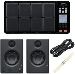 Roland OCTAPAD SPD-30 Black - Presonus ERIS3.5 Monitors - (2) 1/4 Cables - Drum Sticks Roland OCTAPAD SPD-30 Black - Presonus ERIS3.5 Monitors - (2) 1/4 Cables - Drum Sticks