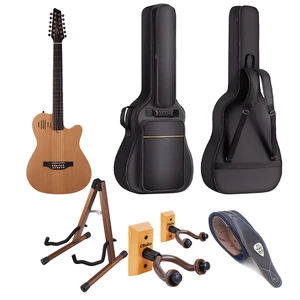 Godin A12 12-string Natural Semi-gloss (025343) - CAHAYA Guitar Bag - Donner Wooden Stand - Wall Mount 2-Pack - Legato Guitar Strap Godin A12 12-string Natural Semi-gloss (025343) - CAHAYA Guitar Bag - Donner Wooden Stand - Wall Mount 2-Pack - Legato Guitar Strap