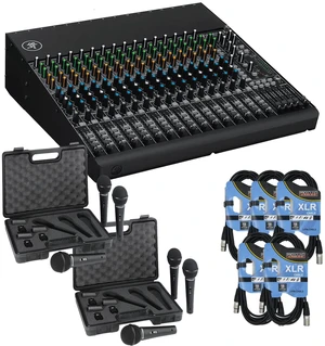 Mackie 1604VLZ4 16-Channel 4-Bus Compact Mixer + (2) Pak Behringer Ultravoice XM1800s (6) XLR Cables. Mackie 1604VLZ4 16-Channel 4-Bus Compact Mixer + (2) Pak Behringer Ultravoice XM1800s (6) XLR Cables.