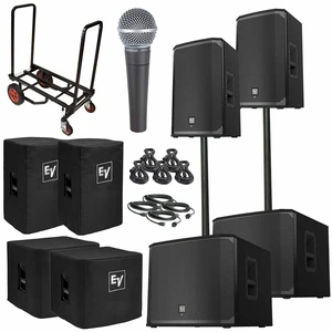 (2)Electro-Voice EKX-12P 12" Powered Speaker & (2)EKX-18SP 18" Subwoofer Duo Package (2)Electro-Voice EKX-12P 12" Powered Speaker & (2)EKX-18SP 18" Subwoofer Duo Package