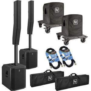 (2) Electro-Voice Evolve 70 2000W Column PA Speaker (Black) - (2) Evolve 70 Sub Cover - (2) EVOLVE 70 Dolly - (2) XLR Cables Bundle (2) Electro-Voice Evolve 70 2000W Column PA Speaker (Black) - (2) Evolve 70 Sub Cover - (2) EVOLVE 70 Dolly - (2) XLR Cables Bundle