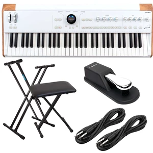 Arturia AstroLab 61-key Stage Keyboard - Keyboard Stand - Bench - Sustain Pedal - (2) 1/4 Cables Bundle Arturia AstroLab 61-key Stage Keyboard - Keyboard Stand - Bench - Sustain Pedal - (2) 1/4 Cables Bundle