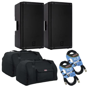 (2) RCF ART 912-A Two-Way 12 2100W Powered PA Speaker - (2) Gator Tote 15 - (2) XLR Cables Bundle (2) RCF ART 912-A Two-Way 12 2100W Powered PA Speaker - (2) Gator Tote 15 - (2) XLR Cables Bundle