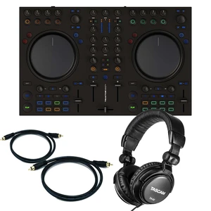 Native Instruments Traktor Kontrol MX2 DJ Controller - Tascam TH02 - (2) RCA Cables Bundle Native Instruments Traktor Kontrol MX2 DJ Controller - Tascam TH02 - (2) RCA Cables Bundle