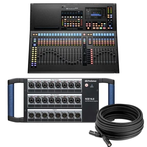 PreSonus StudioLive Series III SE 16 Digital Mixer - PreSonus NSB16.8 Stage Box - Ethercon Cable (100 Feet) Bundle PreSonus StudioLive Series III SE 16 Digital Mixer - PreSonus NSB16.8 Stage Box - Ethercon Cable (100 Feet) Bundle