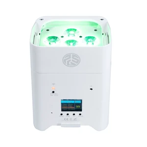 PSG Audio BP-6X18-W - 6x18W (108W) RGBWA+UV Wireless Battery Powered Par Light (White) PSG Audio BP-6X18-W - 6x18W (108W) RGBWA+UV Wireless Battery Powered Par Light (White)