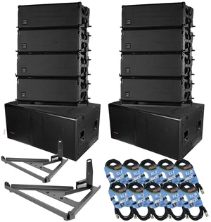 (8) DAS Audio Event-28A - (2) Pro DG S218A Sub (2) AX-EV28 - (10) XLR Cables Bundle (8) DAS Audio Event-28A - (2) Pro DG S218A Sub (2) AX-EV28 - (10) XLR Cables Bundle