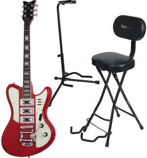 Schecter Ultra III Electric Guitar Vintage Red - Gator GFW-GTR-SEAT and Stand Combo Bundle Schecter Ultra III Electric Guitar Vintage Red - Gator GFW-GTR-SEAT and Stand Combo Bundle