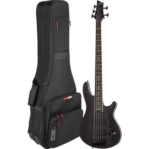 Schecter SLS Evil Twin-5 Bass Guitar Satin Black - Gator Icon Take Two Gig Bag Bundle Schecter SLS Evil Twin-5 Bass Guitar Satin Black - Gator Icon Take Two Gig Bag Bundle