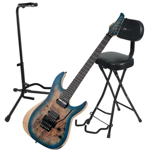 Schecter Reaper-6 FR-S Electric Guitar Satin Sky Burst - Gator GFW-GTR-SEAT and Stand Combo Bundle Schecter Reaper-6 FR-S Electric Guitar Satin Sky Burst - Gator GFW-GTR-SEAT and Stand Combo Bundle