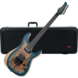 Schecter Reaper-6 FR-S Electric Guitar Satin Sky Burst - Gator GC-ELECTRIC-A Case Bundle Schecter Reaper-6 FR-S Electric Guitar Satin Sky Burst - Gator GC-ELECTRIC-A Case Bundle