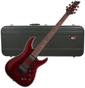 Schecter Hellraiser C-1 FR-S Electric Guitar Black Cherry - Gator GC-ELEC-XL Deluxe Case Bundle Schecter Hellraiser C-1 FR-S Electric Guitar Black Cherry - Gator GC-ELEC-XL Deluxe Case Bundle