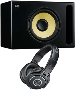 KRK S12.4 12 Powered Studio Subwoofer - Audio Technica ATH-M40X Bundle KRK S12.4 12 Powered Studio Subwoofer - Audio Technica ATH-M40X Bundle