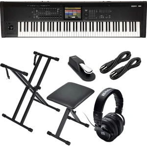 Korg Kronos 3 88-key Music Workstation - Keyboard Stand and Bench - Sustain Pedal - Presonus HD9 - (2) 1/4 Cables Bundle Korg Kronos 3 88-key Music Workstation - Keyboard Stand and Bench - Sustain Pedal - Presonus HD9 - (2) 1/4 Cables Bundle