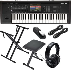 Korg Kronos 3 61-key Music Workstation - Keyboard Stand and Bench - Sustain Pedal - Presonus HD9 - (2) 1/4 Cables Bundle Korg Kronos 3 61-key Music Workstation - Keyboard Stand and Bench - Sustain Pedal - Presonus HD9 - (2) 1/4 Cables Bundle