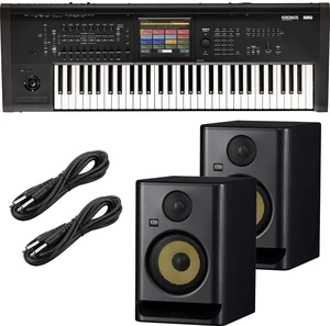 Korg Kronos 3 61-key Music Workstation - (2) KRK Rokit 5 G5 Monitors - (2) 1/4 Cable Bundle Korg Kronos 3 61-key Music Workstation - (2) KRK Rokit 5 G5 Monitors - (2) 1/4 Cable Bundle