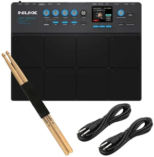 NUX DP-2000 Digital Percussion - Drum Stick - (2) 1/4 Cables Bundle NUX DP-2000 Digital Percussion - Drum Stick - (2) 1/4 Cables Bundle