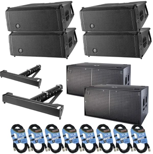 (4) DAS Audio Event-28A Powered Array, (2) DAS Event 218A Sub (2) DAS AX-EV28, (8) XLR Cables Bundle (4) DAS Audio Event-28A Powered Array, (2) DAS Event 218A Sub (2) DAS AX-EV28, (8) XLR Cables Bundle