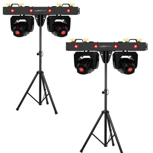 (2) Chauvet DJ GigBAR Bridge ILS 2-in-1 LED Lighting System - (2) Pyle Tripod Stands Bundle (2) Chauvet DJ GigBAR Bridge ILS 2-in-1 LED Lighting System - (2) Pyle Tripod Stands Bundle