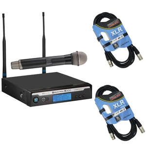 Electro-Voice R300-HD Handheld Wireless Microphone System - (2) XLR Cables Bundle Electro-Voice R300-HD Handheld Wireless Microphone System - (2) XLR Cables Bundle