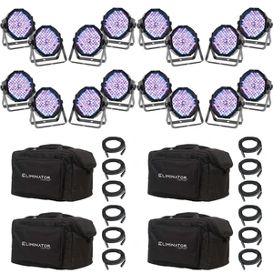 (4) Eliminator Mega Flat PAK EP Lighting System Bundle (4) Eliminator Mega Flat PAK EP Lighting System Bundle