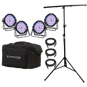 Eliminator Mega Flat PAK EP Lighting System - DJ Light Stand T-Bar Bundle Eliminator Mega Flat PAK EP Lighting System - DJ Light Stand T-Bar Bundle