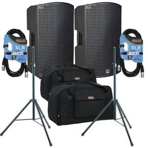 (2) HK Audio Sonar 112 Xi 1200W 12 Powered Speaker - (2) Speaker Stands - (2) XLR Cable - (2) Gator Tote-12 Bundle (2) HK Audio Sonar 112 Xi 1200W 12 Powered Speaker - (2) Speaker Stands - (2) XLR Cable - (2) Gator Tote-12 Bundle