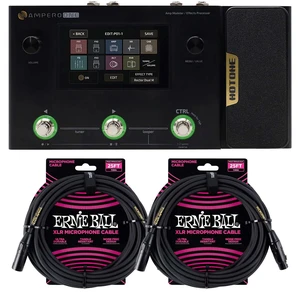 Hotone Ampero One MP-80 Amp Modeler & Effects Processor, (2) ErnieBall XLR Cables Bundle Hotone Ampero One MP-80 Amp Modeler & Effects Processor, (2) ErnieBall XLR Cables Bundle