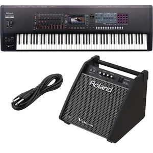 Roland Fantom 8 EX Synthesizer Workstation, Roland PM-100, 1/4 Cable Bundle Roland Fantom 8 EX Synthesizer Workstation, Roland PM-100, 1/4 Cable Bundle