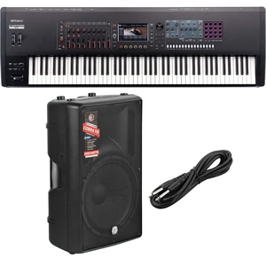 Roland Fantom 8 EX Synthesizer Workstation, PSG Audio Cobra 15, 1/4 Cable Bundle Roland Fantom 8 EX Synthesizer Workstation, PSG Audio Cobra 15, 1/4 Cable Bundle