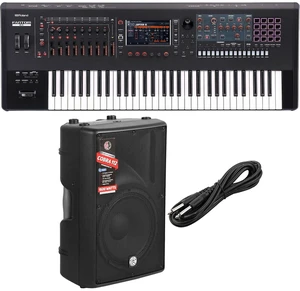 Roland Fantom 6 EX Synthesizer Workstation, PSG Audio Cobra 12, 1/4 Cable Bundle Roland Fantom 6 EX Synthesizer Workstation, PSG Audio Cobra 12, 1/4 Cable Bundle