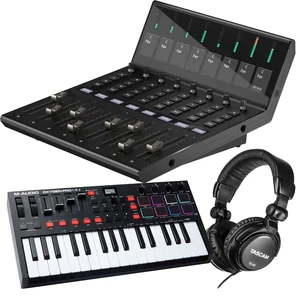 Icon Pro Audio V1-X DAW Control Expander for V1-M, M-Audio Oxygen Pro Mini, Tascam TH02 Bundle Icon Pro Audio V1-X DAW Control Expander for V1-M, M-Audio Oxygen Pro Mini, Tascam TH02 Bundle