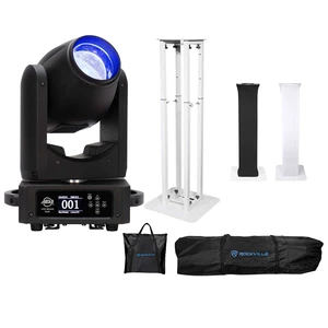 American DJ VIZI Beam RX2 Moving Head Fixture, Rockville Totem Stand Bundle American DJ VIZI Beam RX2 Moving Head Fixture, Rockville Totem Stand Bundle