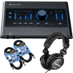 PreSonus Quantum ES 4 USB-C Audio Interface, Tascam TH02, (2) XLR Cables Bundle PreSonus Quantum ES 4 USB-C Audio Interface, Tascam TH02, (2) XLR Cables Bundle