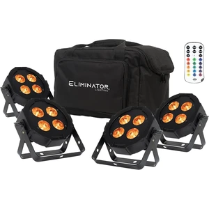 Eliminator Mega Flat Hex L Pak4 RGBLA+UV LED PAR Light Kit Eliminator Mega Flat Hex L Pak4 RGBLA+UV LED PAR Light Kit