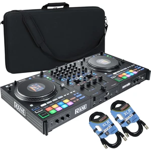 Rane PERFORMER 4-channel Motorized DJ Controller, Gator GU-EVA-3519-3, (2) XLR Cables Bundle Rane PERFORMER 4-channel Motorized DJ Controller, Gator GU-EVA-3519-3, (2) XLR Cables Bundle
