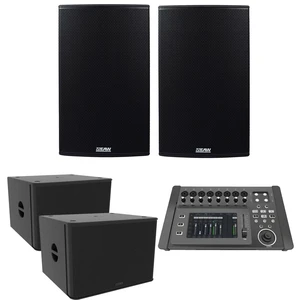 (2) EAW RS151 1500W 15 Powered Loudspeaker, (2) EAW RS118 Subs, PSG AUDIO DM-1608 Mixer Bundle (2) EAW RS151 1500W 15 Powered Loudspeaker, (2) EAW RS118 Subs, PSG AUDIO DM-1608 Mixer Bundle