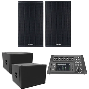(2) EAW RS121 1500W 12 Powered Loudspeaker, (2) EAW RS118 Sub, PSG AUDIO DM-1608 Mixer Bundle (2) EAW RS121 1500W 12 Powered Loudspeaker, (2) EAW RS118 Sub, PSG AUDIO DM-1608 Mixer Bundle