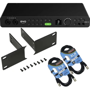 Audient EVO 16 24×24 USB Audio Interface, EVO Rack, (2) XLR Cables Bundle Audient EVO 16 24×24 USB Audio Interface, EVO Rack, (2) XLR Cables Bundle