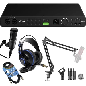 Audient EVO 16 24×24 USB Audio Interface, AT2020 Mic, Presonus HD7, Desk Stand, XLR Cable Bundle Audient EVO 16 24×24 USB Audio Interface, AT2020 Mic, Presonus HD7, Desk Stand, XLR Cable Bundle