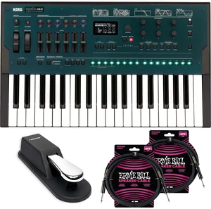 Korg Opsix MkII Altered FM Synthesizer, Sustain Pedal, (2) ErnieBall 1/4 Cables Bundle Korg Opsix MkII Altered FM Synthesizer, Sustain Pedal, (2) ErnieBall 1/4 Cables Bundle