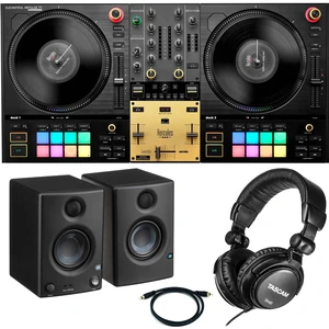 Hercules DJControl Inpulse T7 Premium DJ Controller, Presonus Eris3.5, RCA Cables, Tascam TH02 Bundle Hercules DJControl Inpulse T7 Premium DJ Controller, Presonus Eris3.5, RCA Cables, Tascam TH02 Bundle