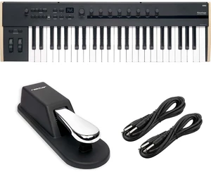 Korg Keystage 49-key MIDI Keyboard Controller, Sustain Pedal, (2) 1/4 Cables Bundle Korg Keystage 49-key MIDI Keyboard Controller, Sustain Pedal, (2) 1/4 Cables Bundle