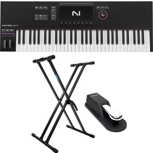 Native Instruments Kontrol S61 MK3 Keyboard Controller, Keyboard Stand, Sustain Pedal Bundle Native Instruments Kontrol S61 MK3 Keyboard Controller, Keyboard Stand, Sustain Pedal Bundle