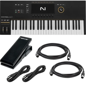 Native Instruments Kontrol S49 Mk3 Keyboard Controller, Nektar NP-X, (2) Midi Cables, (2) 1/4 Cables Bundle Native Instruments Kontrol S49 Mk3 Keyboard Controller, Nektar NP-X, (2) Midi Cables, (2) 1/4 Cables Bundle