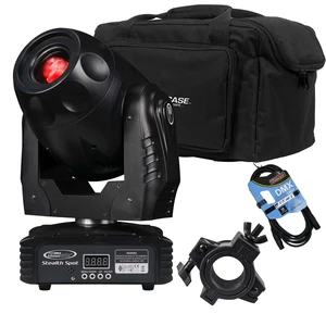 Eliminator Lighting Stealth Spot LED Moving Head, ADJ F4 Par Bag, DMX Cable, O Clamp Bundle Eliminator Lighting Stealth Spot LED Moving Head, ADJ F4 Par Bag, DMX Cable, O Clamp Bundle