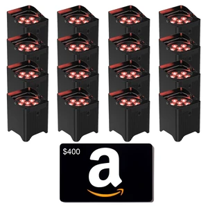(16) Chauvet DJ Freedom Par T6 Battery-Powered, $400 Amazon Gift Card Bundle (16) Chauvet DJ Freedom Par T6 Battery-Powered, $400 Amazon Gift Card Bundle